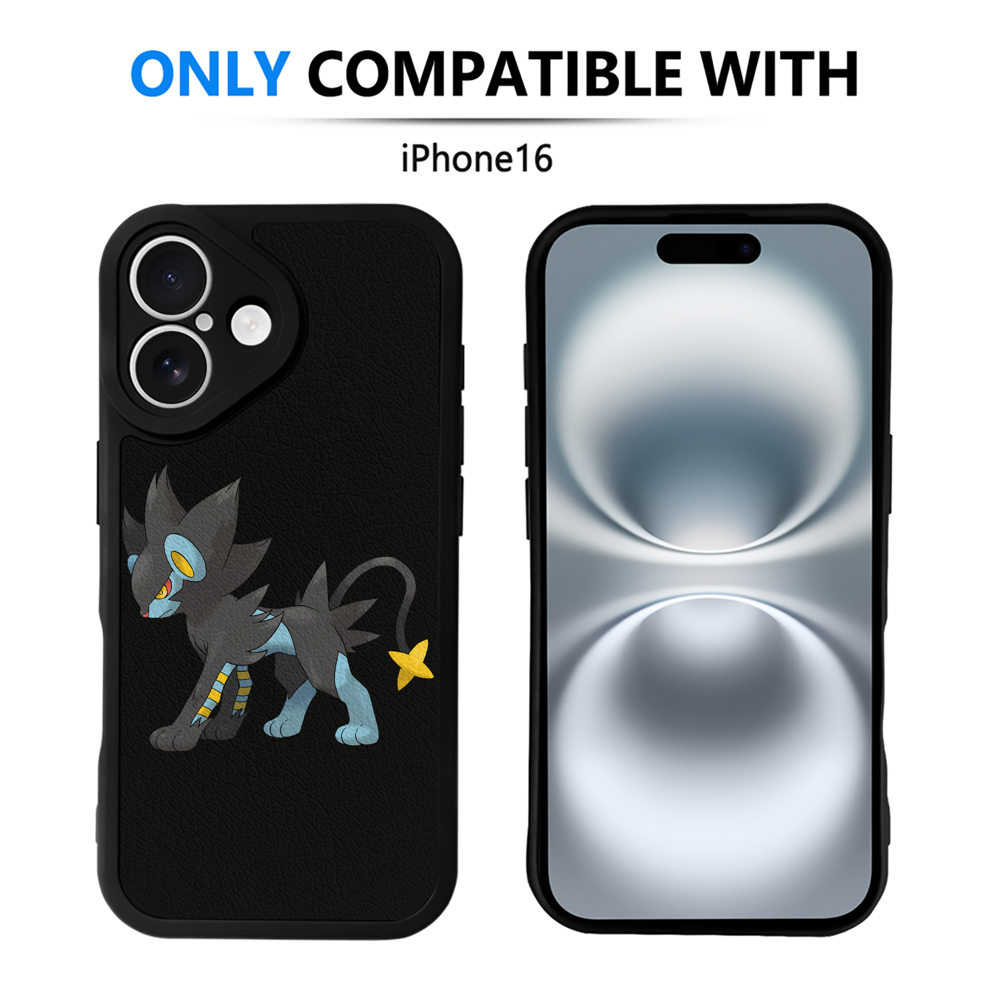 （画像用） ポケットモンスター Pokémon 【iPhone 16シリーズ対応】シリコンスマホケース（レザー調） 材質：シリコン